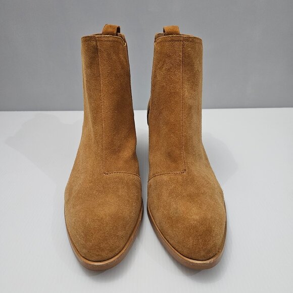NEW Rag & Bone Walker Ankle Bootie Womens EU 41 Chesnut Tan Suede Chelsea Heel - Picture 4 of 13